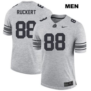 Men's NCAA Ohio State Buckeyes Jeremy Ruckert #88 College Stitched Authentic Nike Gray Football Jersey FH20H42OM